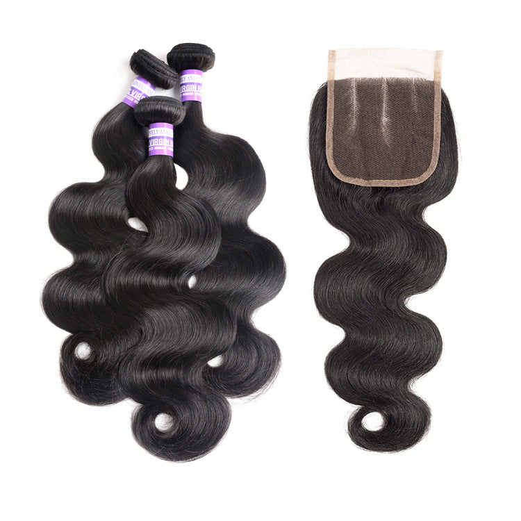 Brazilian Human Hair Bundles with closure Brazilian Human Hair Bundles with closure